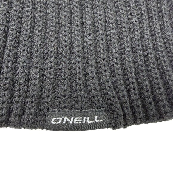 O’Neill Unisex Thick Ribbed Knit Beanie Black One Size - Picture 4 of 7